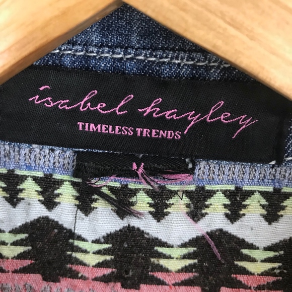 Isabel Hayley Aztec and Embroidered Jean Jacket - Picture 5 of 7